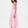 Rochie maxi cu cusaturi, cu talie scazuta Rochie maxi cu cusaturi, cu talie scazuta