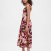 Rochie maxi cu cusaturi, cu talie scazuta Rochie maxi cu cusaturi, cu talie scazuta