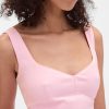 Rochie maxi cu cusaturi, cu talie scazuta Rochie maxi cu cusaturi, cu talie scazuta