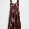 Rochie maxi cu cusaturi, cu talie scazuta Rochie maxi cu cusaturi, cu talie scazuta