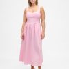 Rochie maxi cu cusaturi, cu talie scazuta Rochie maxi cu cusaturi, cu talie scazuta