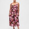 Rochie maxi cu cusaturi, cu talie scazuta Rochie maxi cu cusaturi, cu talie scazuta