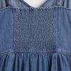 Rochie maxi cu cusături denim Rochie maxi cu cusături denim