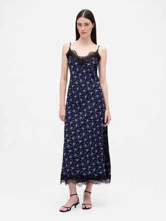 Rochie maxi cu dantelă
