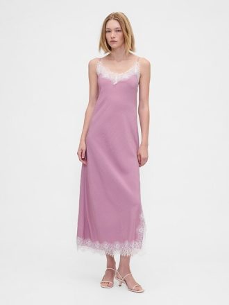 Rochie maxi cu dantelă