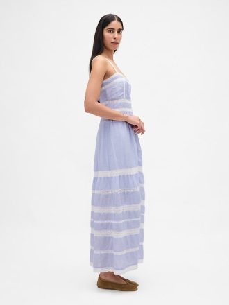Rochie maxi cu dantelă