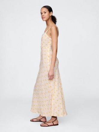 Rochie maxi cu dantelă din crepon