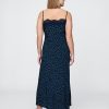 Rochie maxi cu dantelă din crepon Rochie maxi cu dantelă din crepon