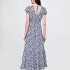 Rochie maxi cu decolteu în V din crep Rochie maxi cu decolteu în V din crep