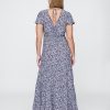 Rochie maxi cu decolteu în V din crep Rochie maxi cu decolteu în V din crep