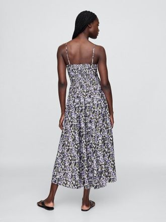 Rochie maxi cu decolteu în V floral