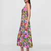 Rochie maxi cu decolteu în V floral Rochie maxi cu decolteu în V floral