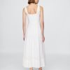 Rochie maxi cu decolteu pătrat din amestec de in Rochie maxi cu decolteu pătrat din amestec de in