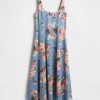 Rochie maxi cu decolteu pătrat din amestec de in Rochie maxi cu decolteu pătrat din amestec de in