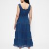 Rochie maxi cu etaje cu dantelă Rochie maxi cu etaje cu dantelă