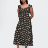 Rochie maxi cu inimă creponată Rochie maxi cu inimă creponată