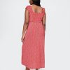 Rochie maxi cu inimă creponată Rochie maxi cu inimă creponată