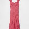 Rochie maxi cu inimă creponată Rochie maxi cu inimă creponată