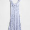 Rochie maxi cu inimă creponată Rochie maxi cu inimă creponată