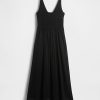 Rochie maxi cu materiale mixte croșetate Rochie maxi cu materiale mixte croșetate