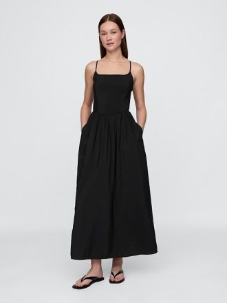 Rochie maxi cu talie scazuta
