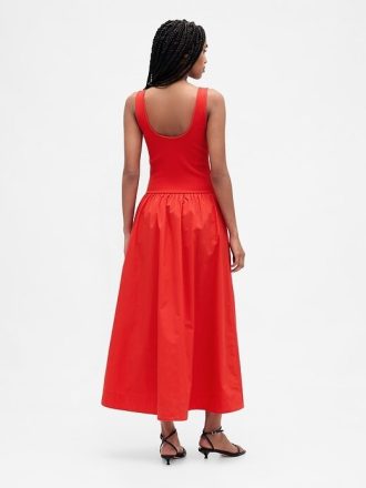 Rochie maxi cu talie scazuta mixte