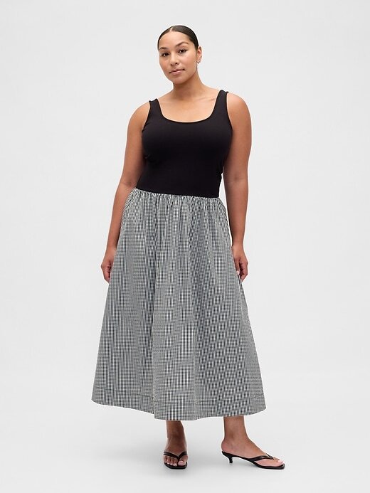 Rochie maxi cu talie scazuta mixte Rochie maxi cu talie scazuta mixte