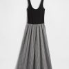 Rochie maxi cu talie scazuta mixte Rochie maxi cu talie scazuta mixte