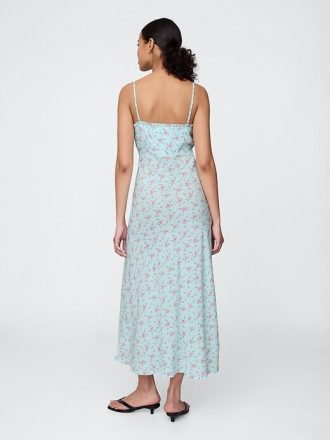Rochie maxi cu volane
