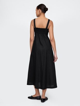 Rochie maxi din amestec de in