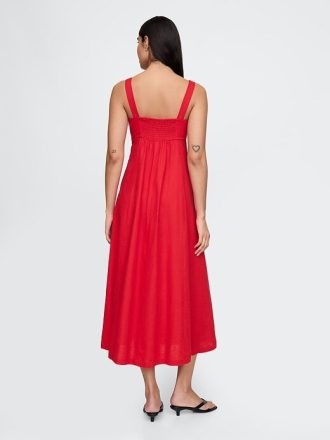 Rochie maxi din amestec de in