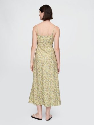 Rochie maxi din amestec de in