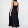 Rochie maxi din amestec de in Rochie maxi din amestec de in