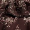 Rochie maxi din crepon cu decolteu în V cu dantelă