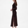 Rochie maxi din dantela cu maneca clopot