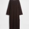 Rochie maxi din dantela cu maneca clopot