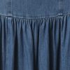Rochie maxi din denim, cu șalter la spate