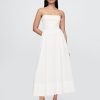 Rochie maxi din tifon de bumbac Rochie maxi din tifon de bumbac