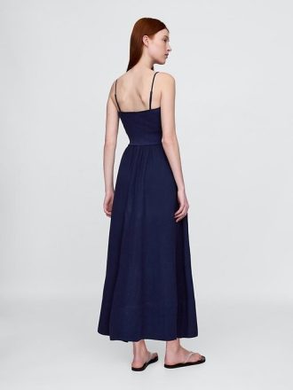 Rochie maxi din tifon de bumbac