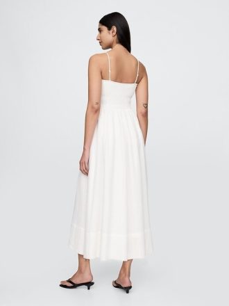 Rochie maxi din tifon de bumbac