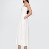 Rochie maxi din tifon de bumbac Rochie maxi din tifon de bumbac