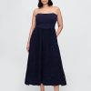 Rochie maxi din tifon de bumbac Rochie maxi din tifon de bumbac