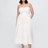 Rochie maxi din tifon de bumbac Rochie maxi din tifon de bumbac