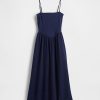 Rochie maxi din tifon de bumbac Rochie maxi din tifon de bumbac
