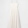 Rochie maxi din tifon de bumbac Rochie maxi din tifon de bumbac