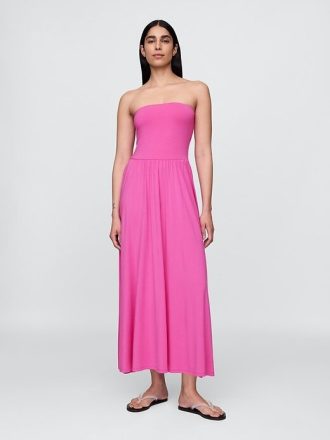 Rochie maxi fara bretele