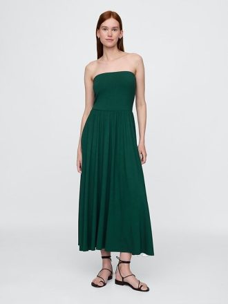Rochie maxi fara bretele