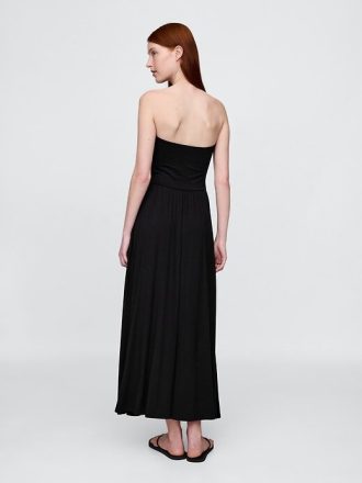 Rochie maxi fara bretele