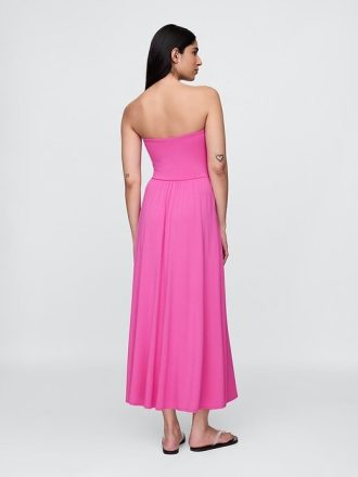 Rochie maxi fara bretele