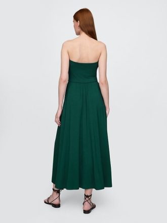 Rochie maxi fara bretele